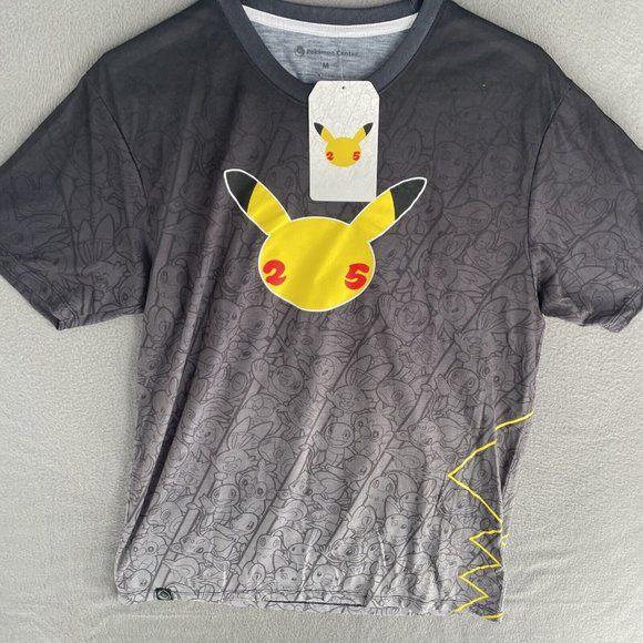 Pokemon Center 25 Celebration Shirt Mens Medium Short Sleeve RARE Discontinued - Picture 5 of 12